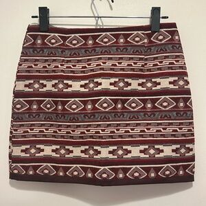 JACK by BB Dakota Woven design Mini-skirt.